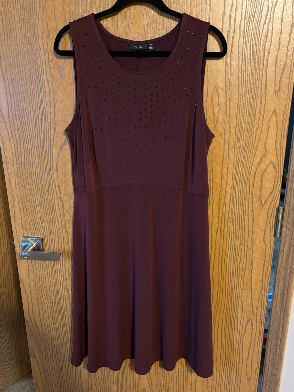 Apt. 9 Embellished Sleeveless Dress in Burgundy